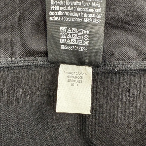 PINK Seamless Classic Leggings Black High‎ Rise Large Booty Boost Ribbed Detail - Picture 7 of 10